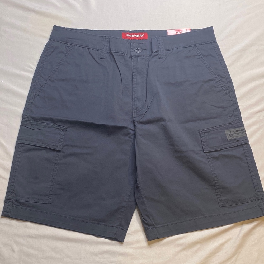 UNIONBAY Men's Blue‎ Cargo Shorts